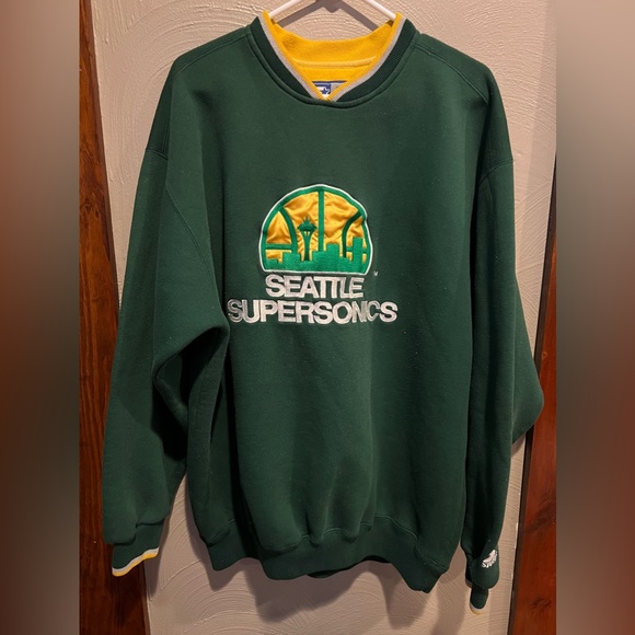 Vintage Starter Seattle SuperSonics crewneck sweatshirt Size XL - Picture 1 of 5